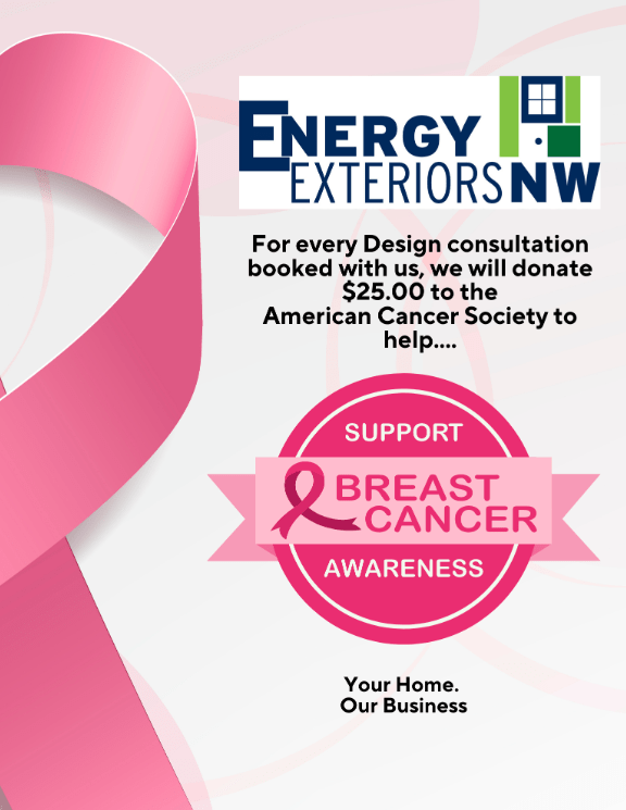 Support Breast Cancer Awareness with Energy Exteriors NW